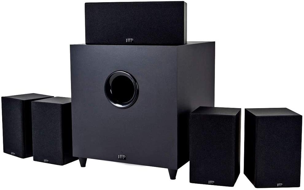 Monoprice 10565 Premium 5.1 Channel Home Theater System with Subwoofer