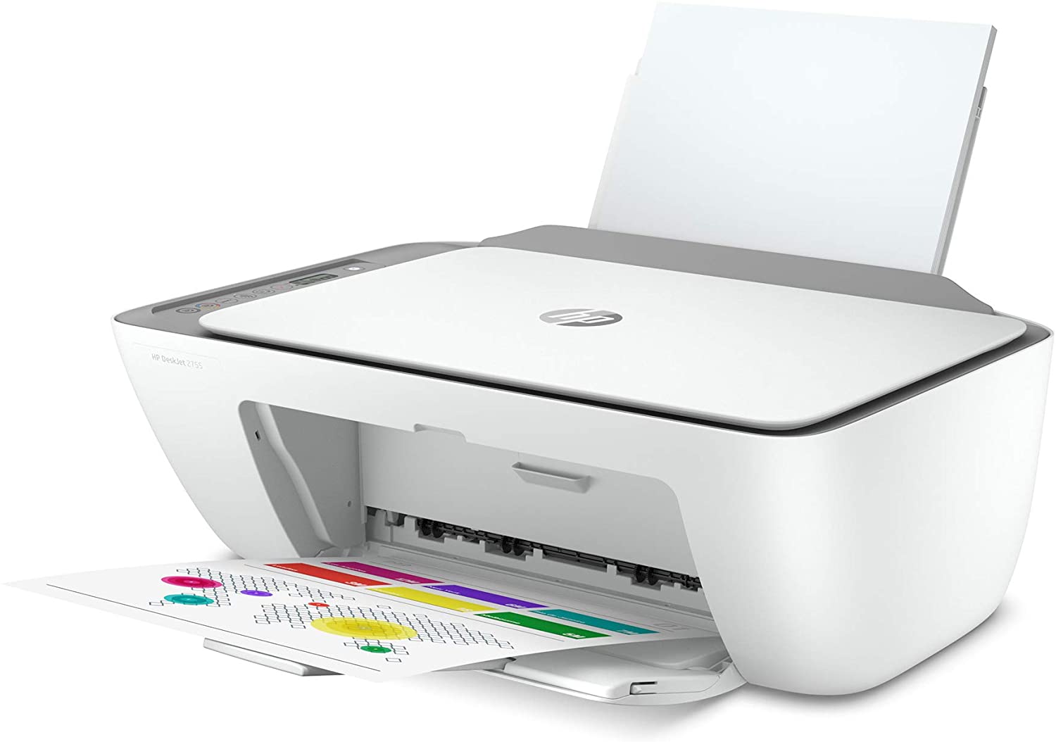 HP DeskJet 2755 Wireless All-in-One Printer, Mobile Print, Scan & Copy, HP Instant Ink Ready, Works with Alexa (3XV17A)