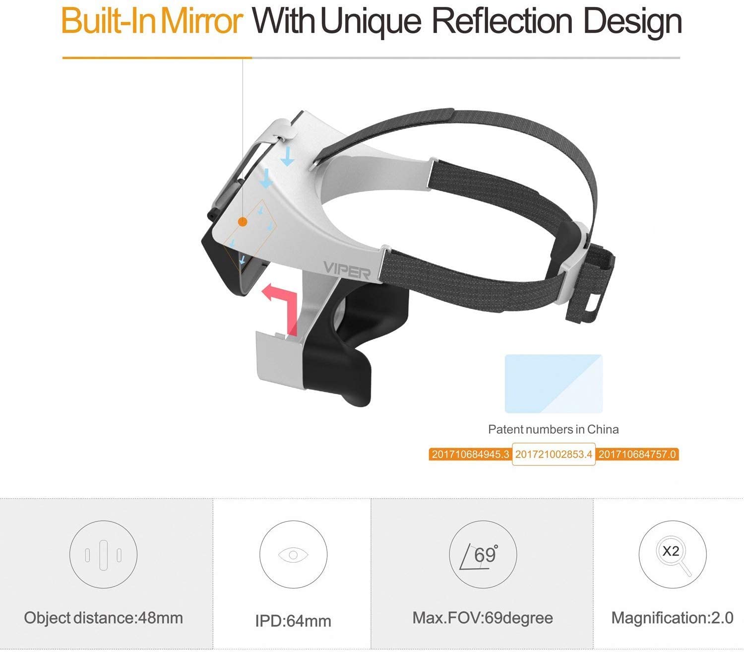 FXT VIPER Version 2.0 FPV Goggles Video Glasses with 5.8 GHz 5 DVR HDMI IN Monitor for Drone Quadcopter