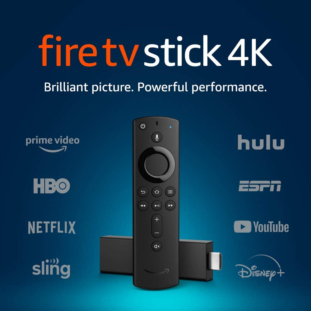 Fire TV Stick 4K streaming device with Alexa built in, Dolby Vision, includes Alexa Voice Remote, latest release