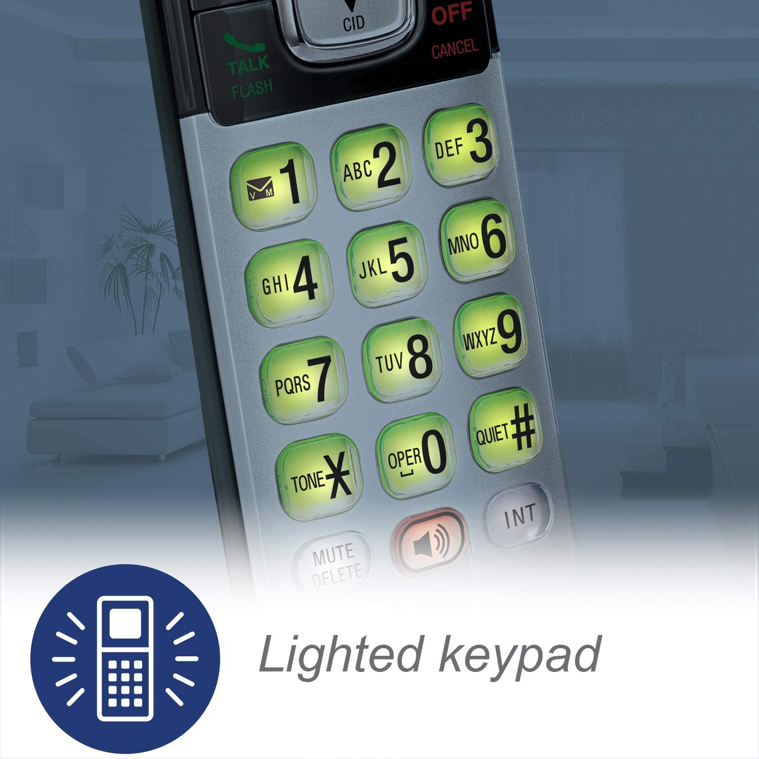 VTech CS6719-2 2-Handset Expandable Cordless Phone with Caller ID/Call Waiting, Handset Intercom & Backlit Display/Keypad