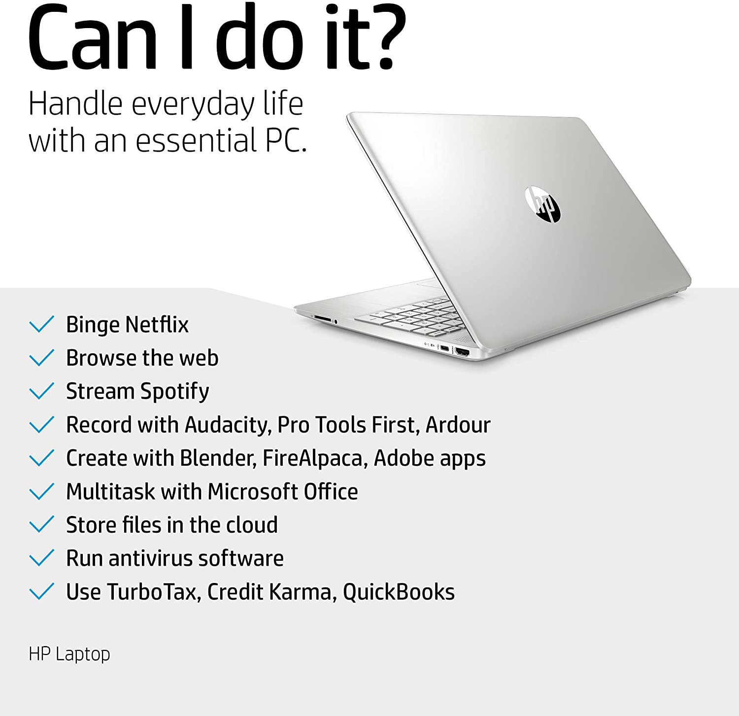 HP 15-Inch FHD Laptop, 10th Gen Intel Core i5-1035G1, 8 GB RAM, 256 GB Solid-State Drive, Windows 10 Home (15-dy1036nr, Natural Silver)