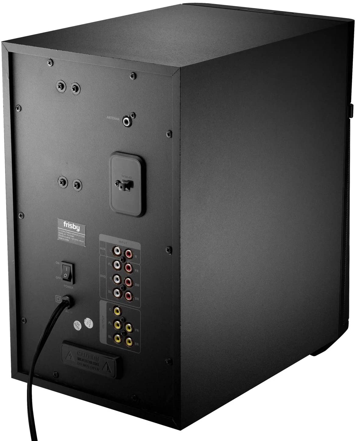 Frisby Audio FS-7000BT Home Theater 5.1 Surround Sound System with Subwoofer, Bluetooth Wireless Streaming from Devices & Media Reader, FM Radio, Remote Control, Digital Optical Output, Black