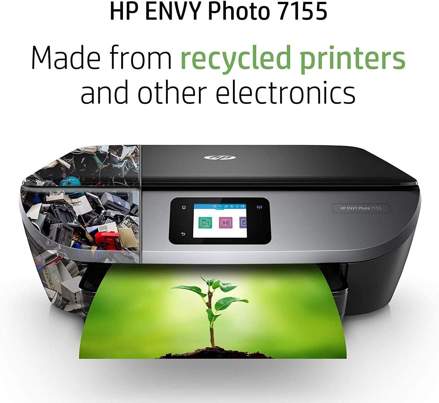 HP Envy Photo 7155 All in One Photo Printer with Wireless Printing, HP Instant Ink or Amazon Dash Replenishment Ready (K7G93A)
