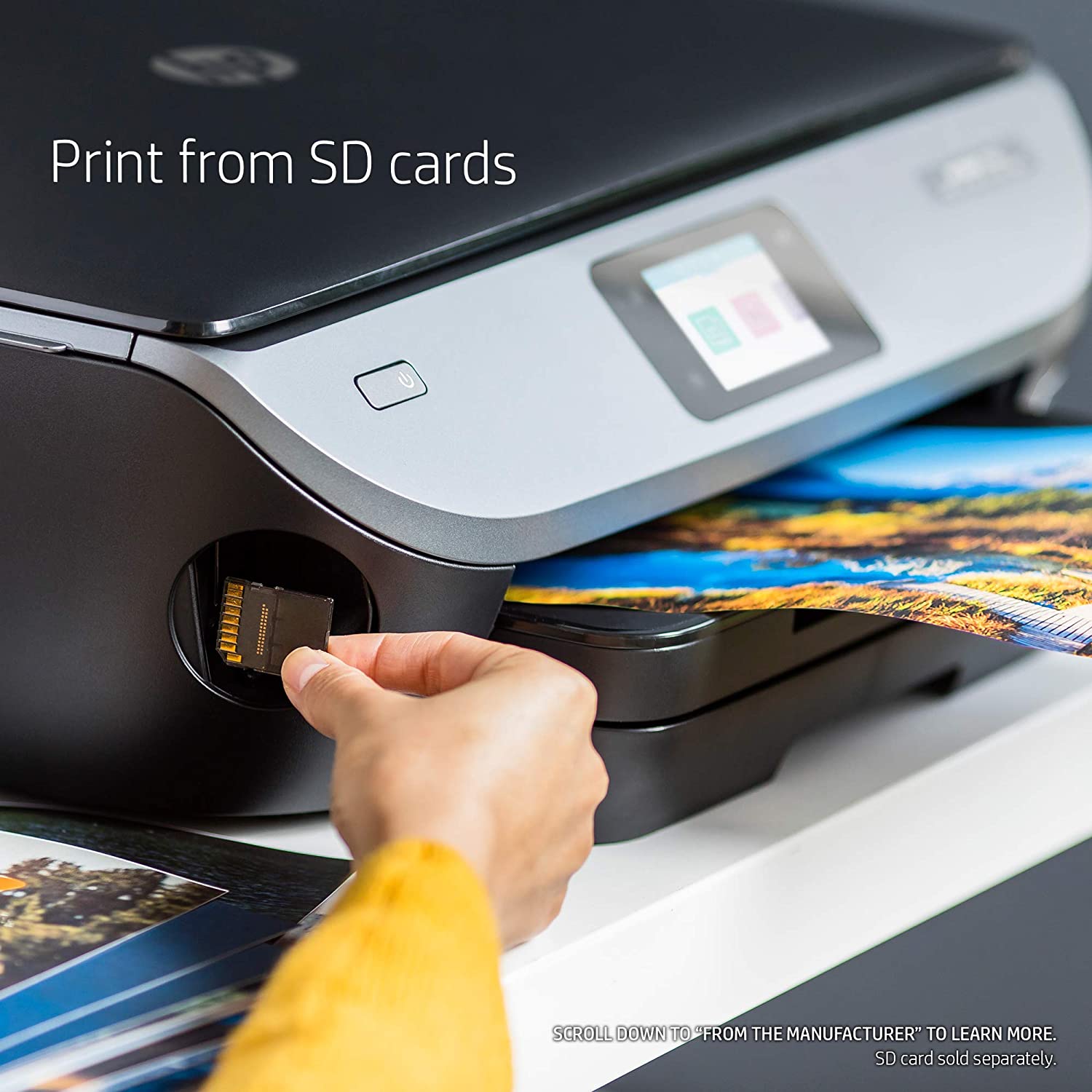 HP Envy Photo 7155 All in One Photo Printer with Wireless Printing, HP Instant Ink or Amazon Dash Replenishment Ready (K7G93A)
