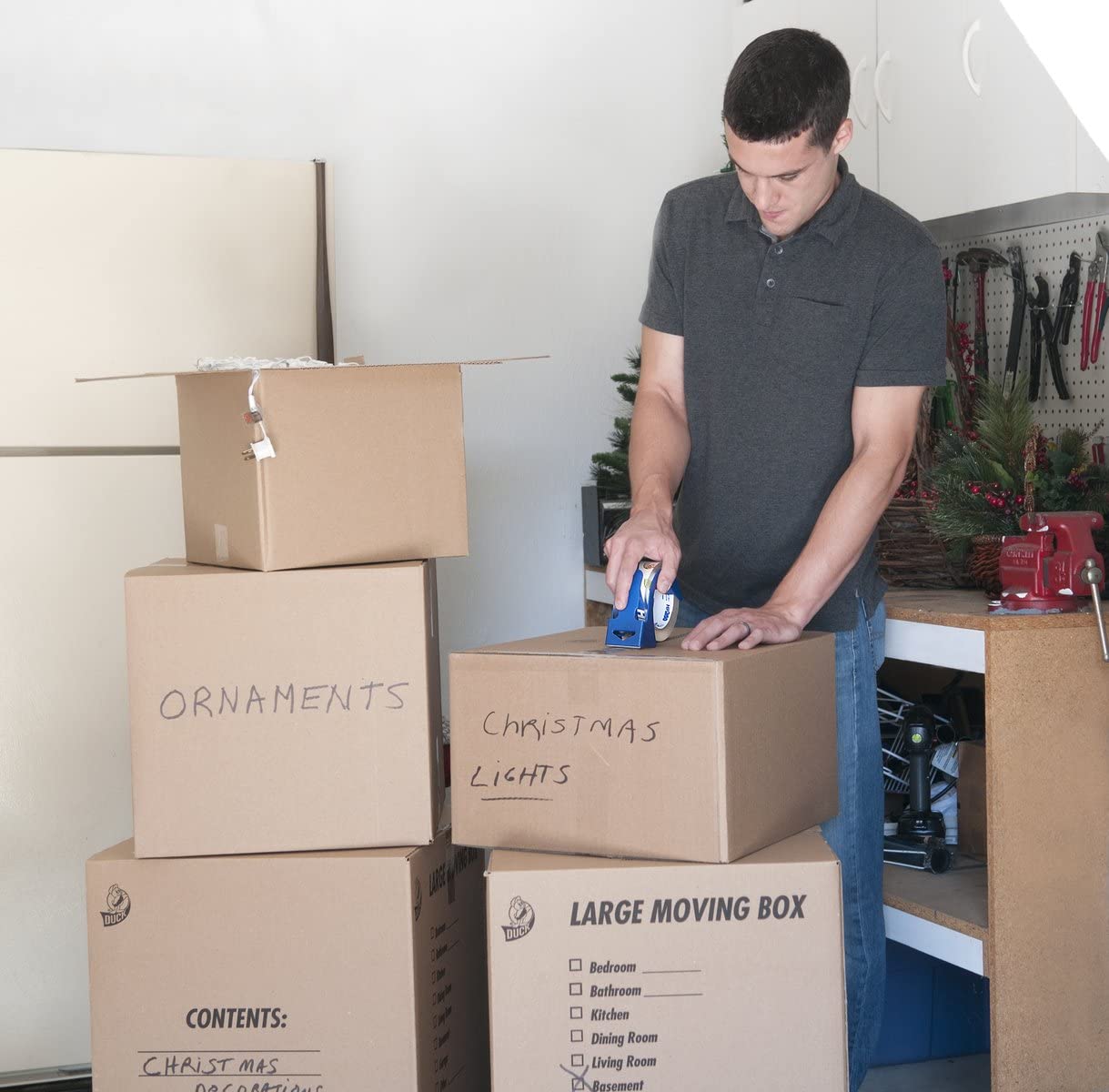 Duck HP260 Packing Tape Refill, 8 Rolls, 1.88 Inch x 60 Yard, Clear (1067839)