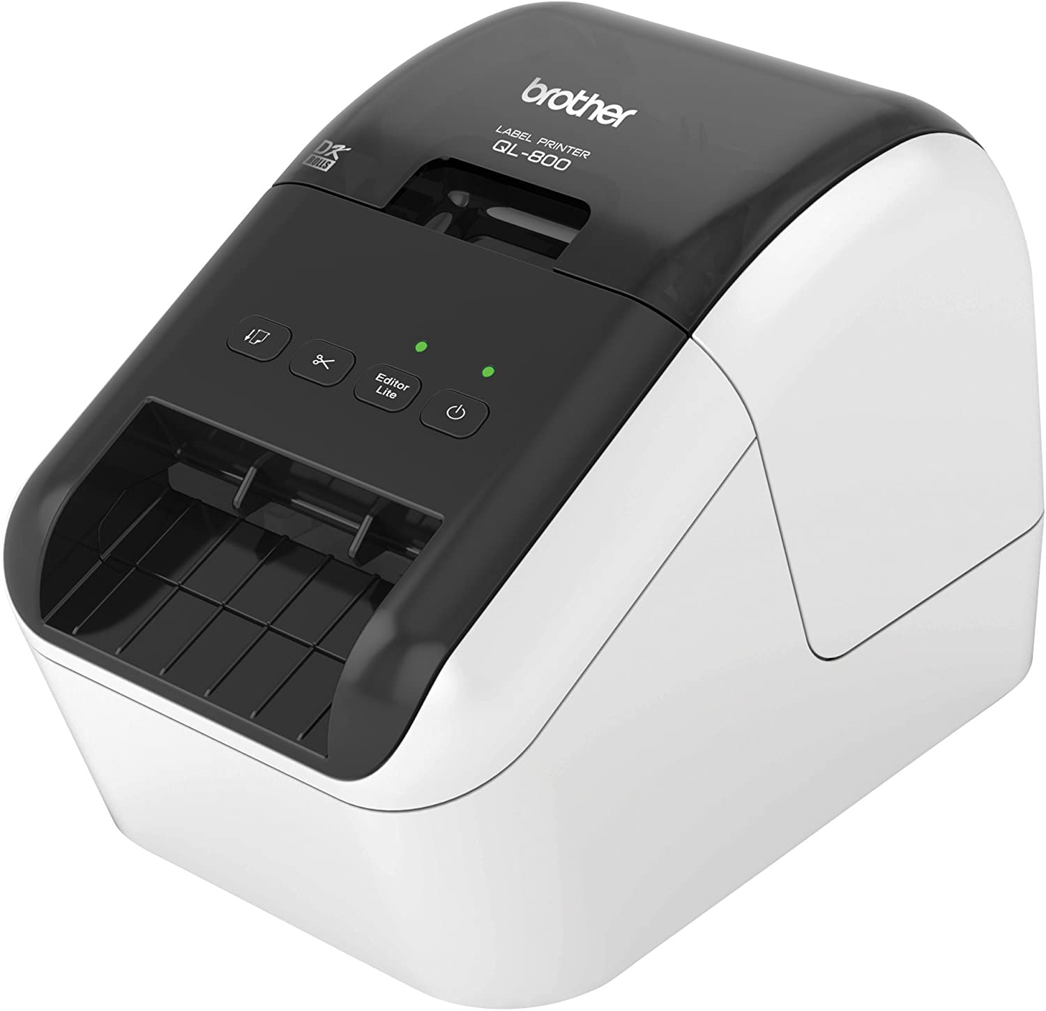 Brother QL-800 High-Speed Professional Label Printer, Lightning Quick Printing, Plug & Label Feature, Brother Genuine DK Pre-Sized Labels, Multi-System Compatible – Black & Red Printing Available