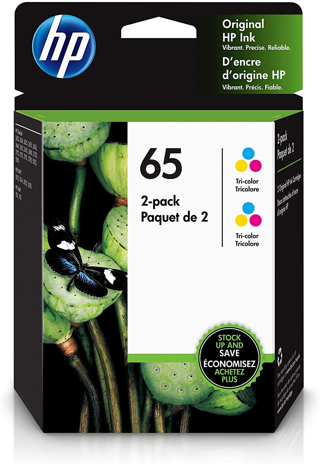 HP 65 | 2 Ink Cartridge | Tri-color | 6ZA56AN