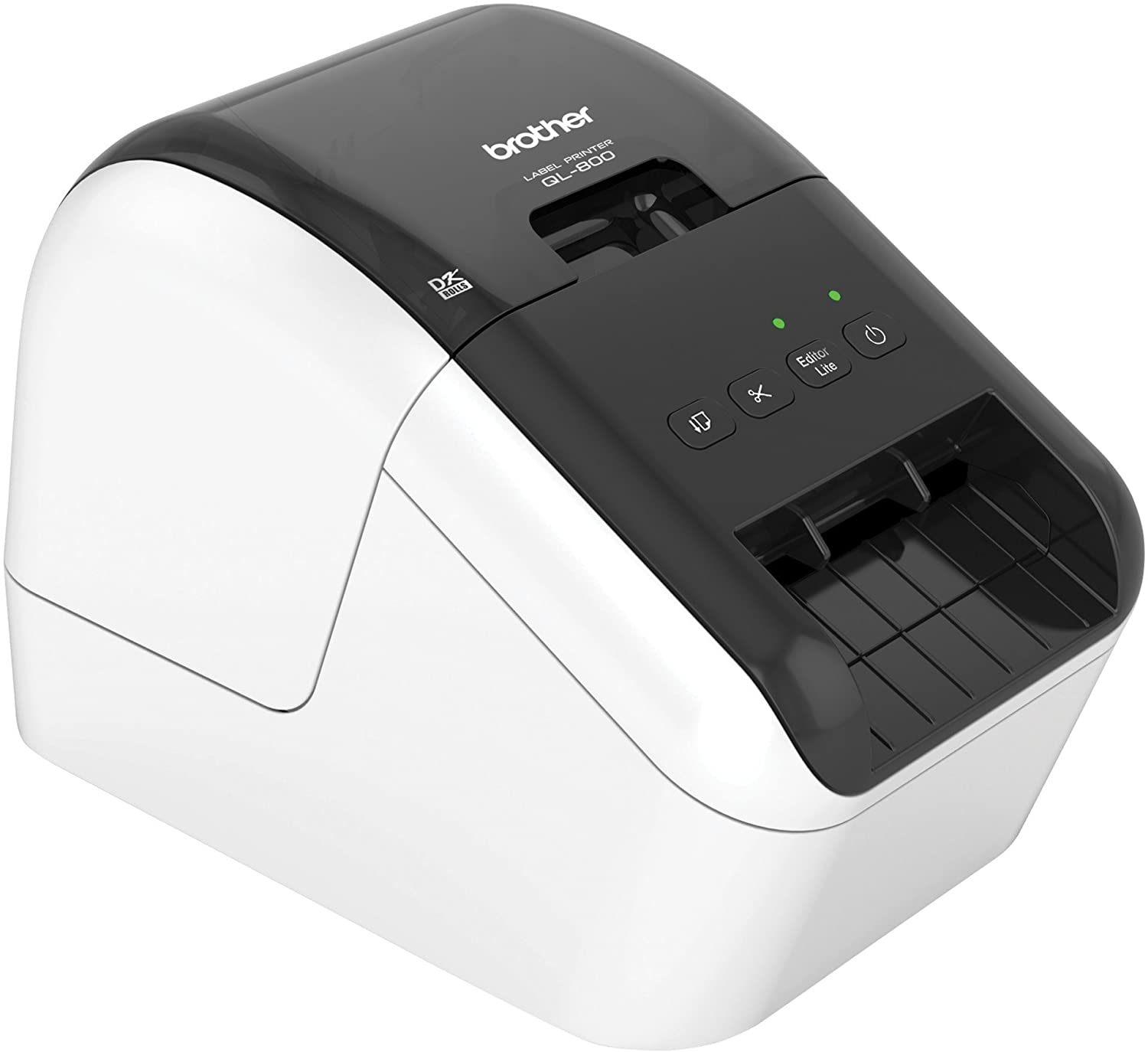 Brother QL-800 High-Speed Professional Label Printer, Lightning Quick Printing, Plug & Label Feature, Brother Genuine DK Pre-Sized Labels, Multi-System Compatible – Black & Red Printing Available