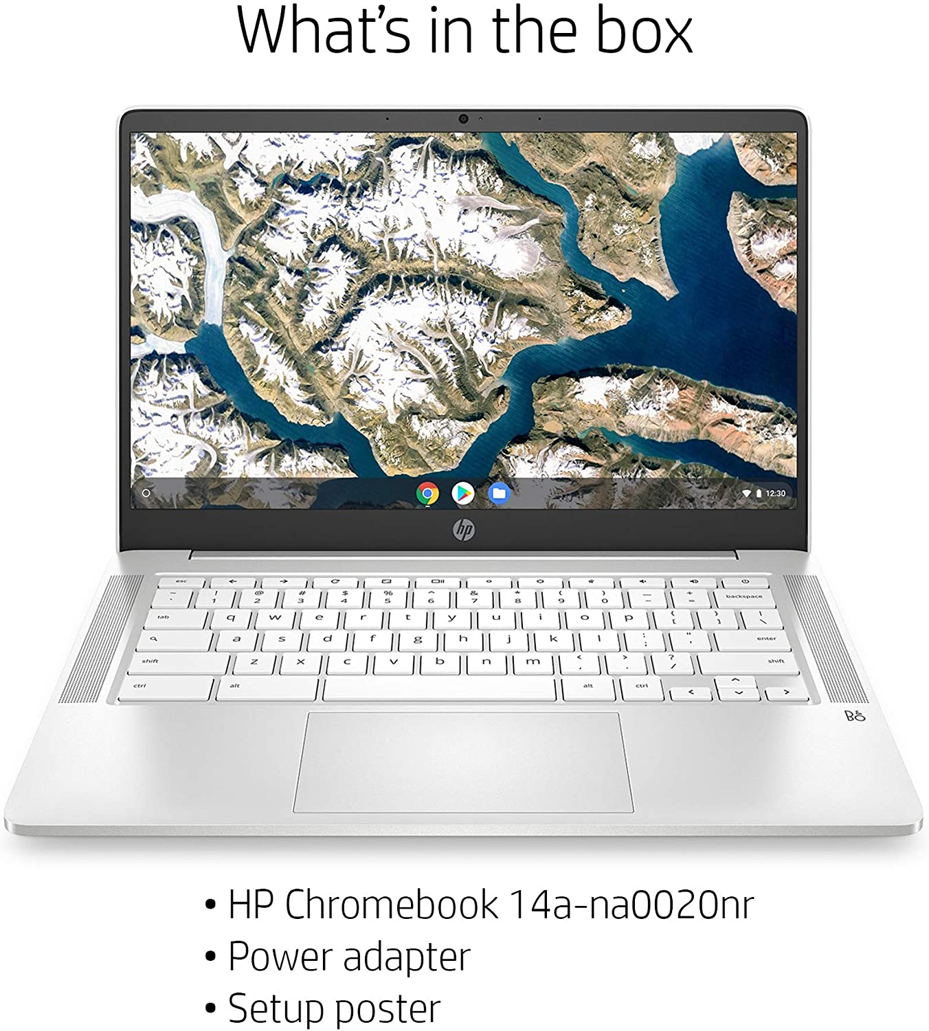 HP Chromebook 14-Inch HD Laptop, Intel Celeron N4000, 4 GB RAM, 32 GB eMMC, Chrome (14a-na0020nr, Ceramic White)