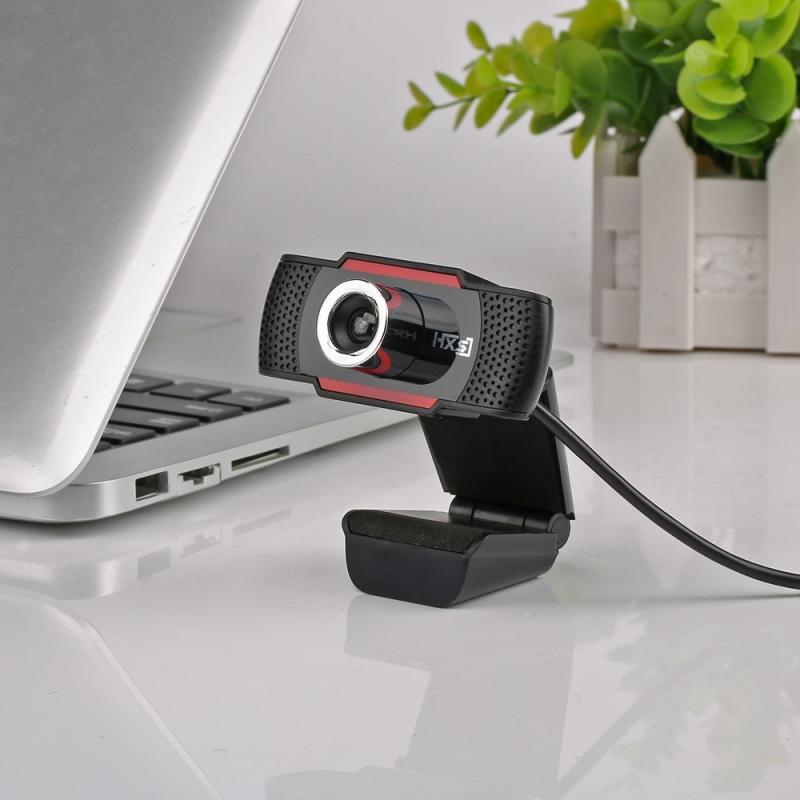 S30 High Definition 720P 1.0MP Webcam with MIC Black & Red