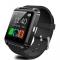 U8 Bluetooth Touch Screen Smart Wrist Watch for Android IOS Samsung iPhone other Phones - Black