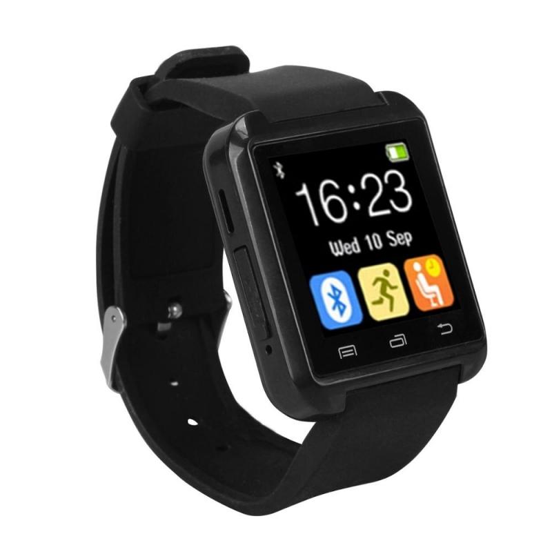 U8 Bluetooth Touch Screen Smart Wrist Watch for Android IOS Samsung iPhone other Phones - Black