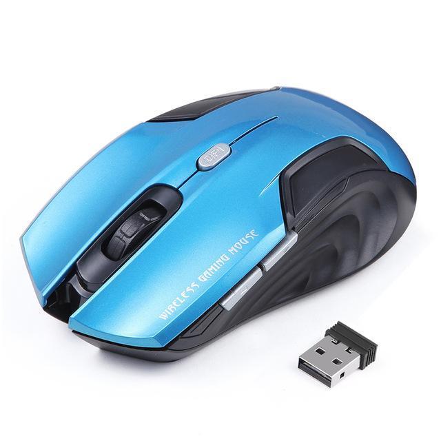 Wireless Mouse 6 Buttons Optical Computer Mice Gamer 2000dpi 2.4Ghz USB Receiver Gaming Mouse