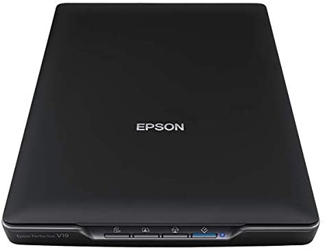 Epson Perfection V19 Color Photo & Document Scanner with scan-to-cloud & 4800 dpi optical resolution