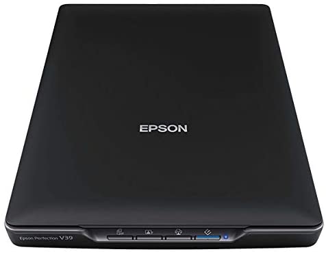 Epson Perfection V39 Color Photo & Document Scanner with Scan-To-Cloud & 4800 Optical Resolution,Black