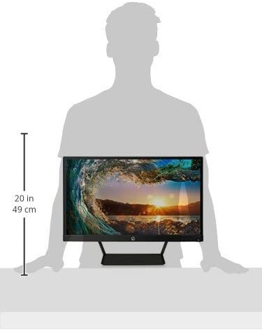 HP Pavilion 22cwa 21.5-Inch Full HD 1080p IPS LED Monitor, Tilt, VGA and HDMI (T4Q59AA) - Black