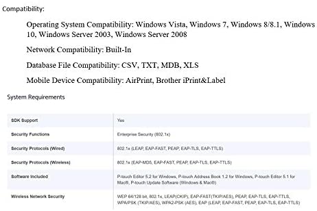 Brother QL-820NWB Professional, Ultra Flexible Label Printer with Multiple Connectivity options