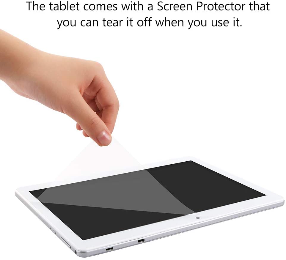 Dragon Touch K10 Tablet, 10 inch Android Tablet with 16 GB Quad Core Processor, 1280x800 IPS HD Display, Micro HDMI, GPS, FM, 5G WiFi (Silver)