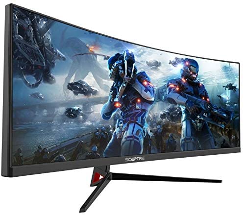 Sceptre 30-inch Curved Gaming Monitor 21:9 2560x1080 Ultra Wide Ultra Slim HDMI DisplayPort up to 200Hz Build-in Speakers, Metal Black (C305B-200UN)