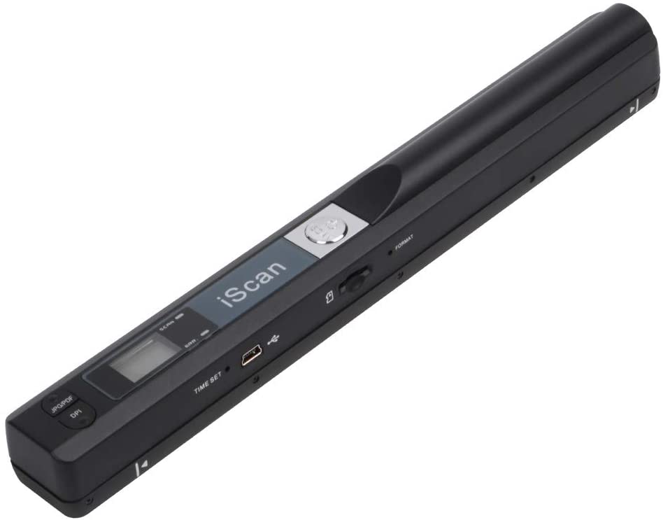 Portable Scanner iSCAN 900 DPI A4 Document Scanner Handheld for Business, Photo, Picture, Receipts, Books, JPG/PDF Format Selection, Micro SD Card Hand Scanner-B