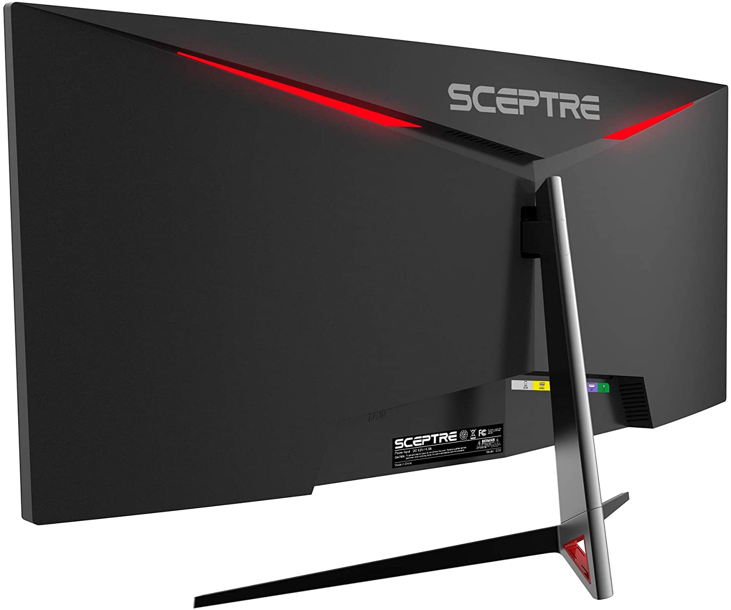 Sceptre 30-inch Curved Gaming Monitor 21:9 2560x1080 Ultra Wide Ultra Slim HDMI DisplayPort up to 200Hz Build-in Speakers, Metal Black (C305B-200UN)