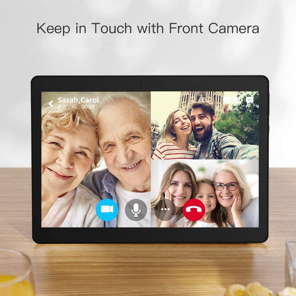 Dragon Touch Notepad K10 Tablet, 10 inch Android Tablet, 2GB RAM 32GB Storage, Quad-Core Processor, 10.1 IPS HD Display, Micro HDMI, Android 9.0 Pie, 5G WiFi, Metal Body Black