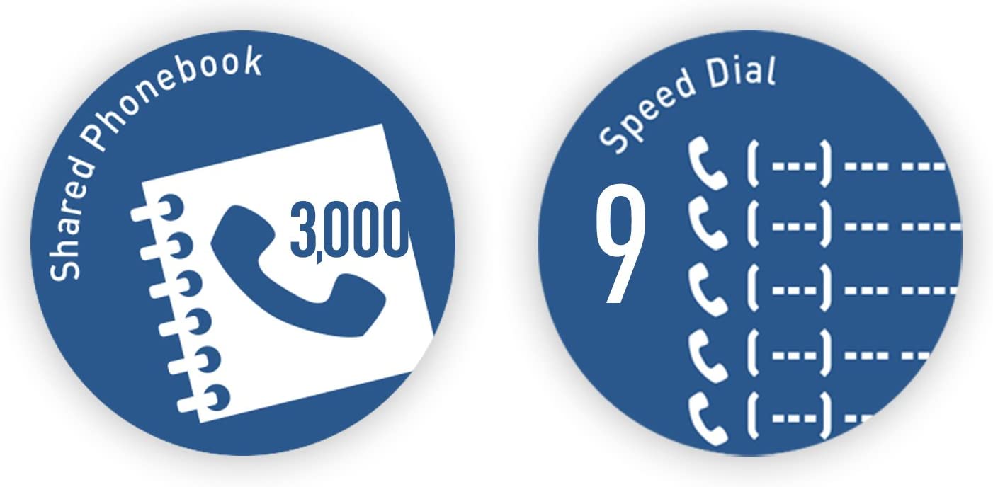 PANASONIC Expandable Cordless Phone System with Link2Cell Bluetooth, Voice Assistant, Answering Machine and Call Blocking - 4 Cordless Handsets - KX-TGD564M (Metallic Black)