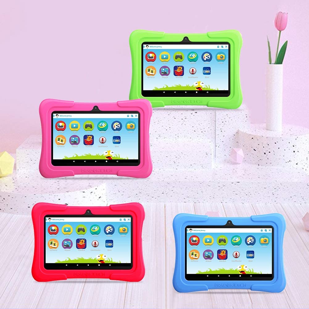 Dragon Touch Y88X Pro 7 inch Kids Tablets, 2GB RAM 16GB ROM, Android 9.0 Tablet, Kidoz Pre Installed with Disney Contents (More Than $80 Value), Pink