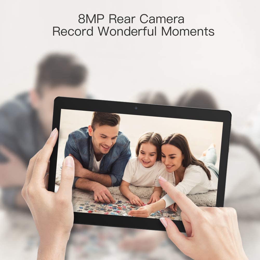 Dragon Touch Notepad K10 Tablet, 10 inch Android Tablet, 2GB RAM 32GB Storage, Quad-Core Processor, 10.1 IPS HD Display, Micro HDMI, Android 9.0 Pie, 5G WiFi, Metal Body Black