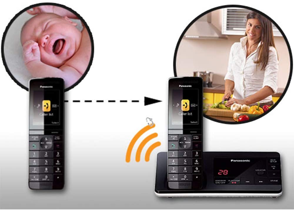 Panasonic KX-TGF383M Link2Cell Bluetooth Corded / Cordless Cordless Phone and Answering Machine with 3 Cordless Handsets (Renewed)