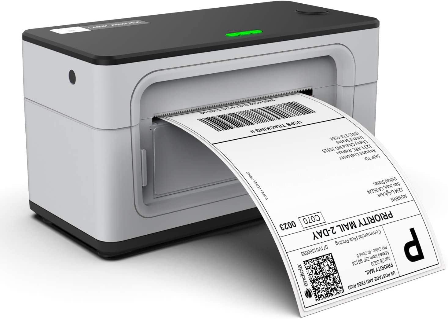 USB Label Printer, MUNBYN UPS 4 6 Thermal Shipping Label Address Postage Printer for Amazon, Ebay, USPS, Shopify, FedEx Labeling, One Click Set up, Work with Windows, Mac System