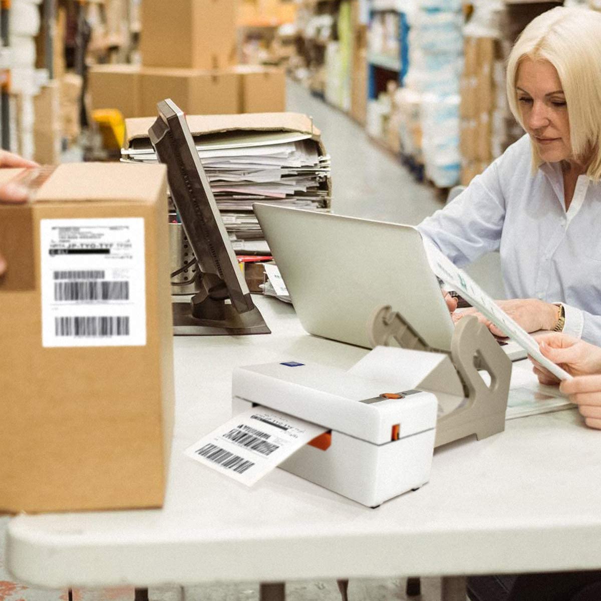 NETUM Label Printer, High Speed Commercial Grade Direct Thermal Printer, 4×6 Printer, Barcode Printer, Compatible with Ebay,Amazon,USPS,Etsy,Shopify