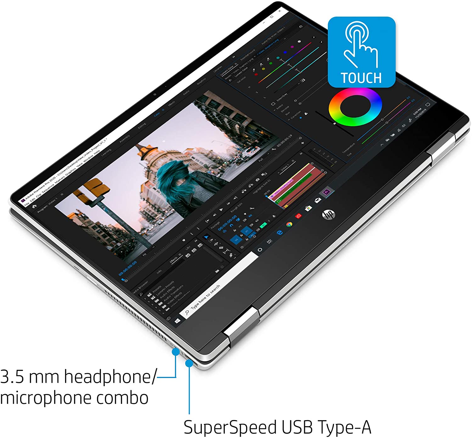 HP Pavilion x360 14-inch 2-in-1 Convertible Laptop, Intel Core i5, 8 GB RAM, 512 GB SSD Storage, Intel UHD Graphics, Windows 10 Home, Amazon Alexa Voice Compatible (14-dh2011nr, Natural Silver)