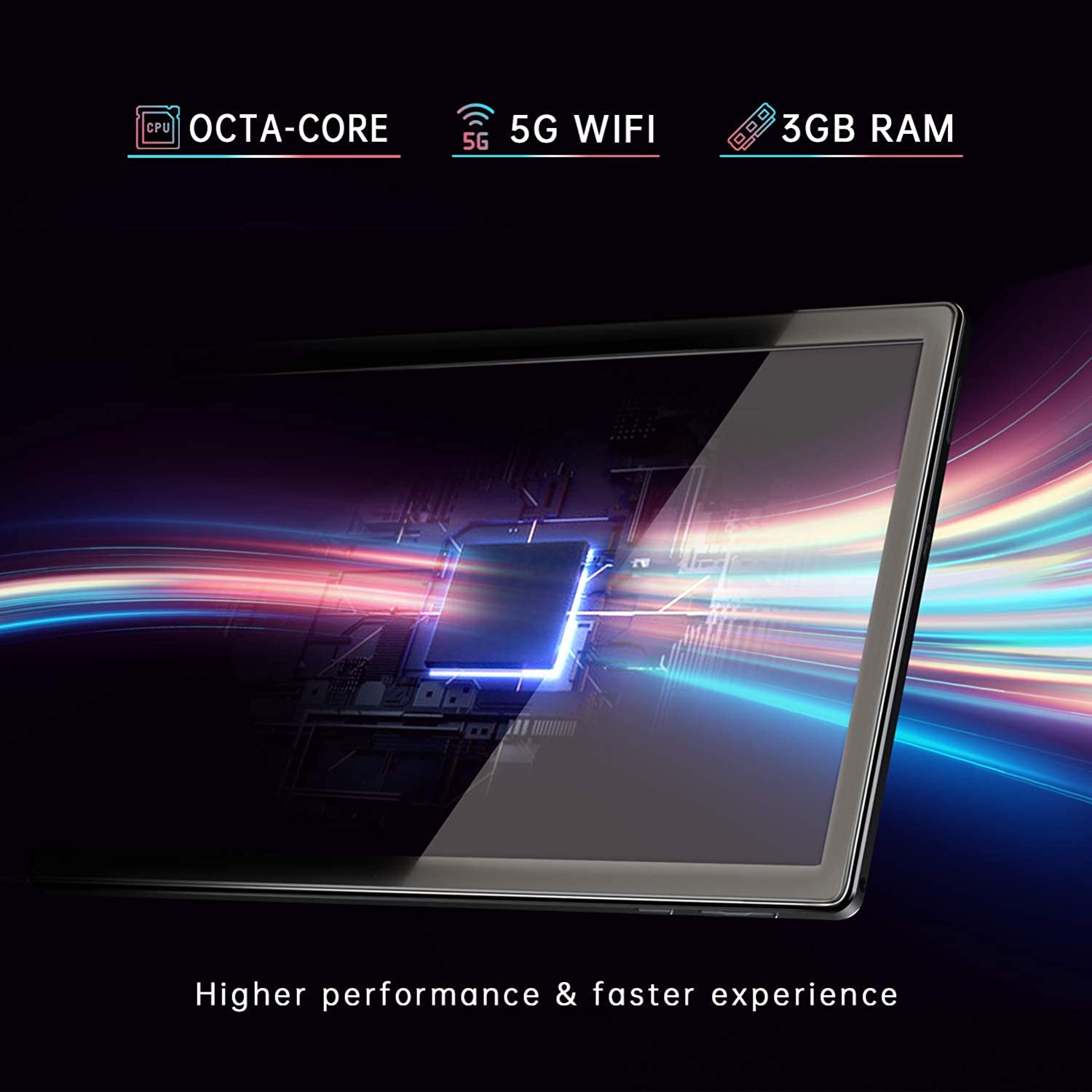 VANKYO MatrixPad S30 10 inch Octa-Core Tablet, Android 9.0 Pie, 3GB RAM, 32GB Storage, 13MP Rear Camera, 1920x1200 IPS Full HD Display, Bluetooth 5.0, 5G Wi-Fi, GPS, Silver