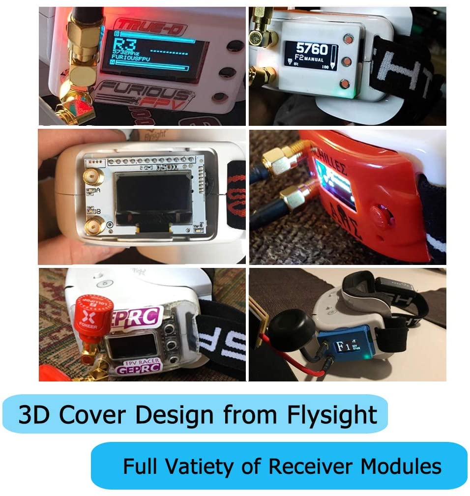 Flysight FPV Goggles with DVR for Drones Falcon FG02 Wireless 5.8G RC Video Goggles with HDMI in Custom Detachable Diversity Module