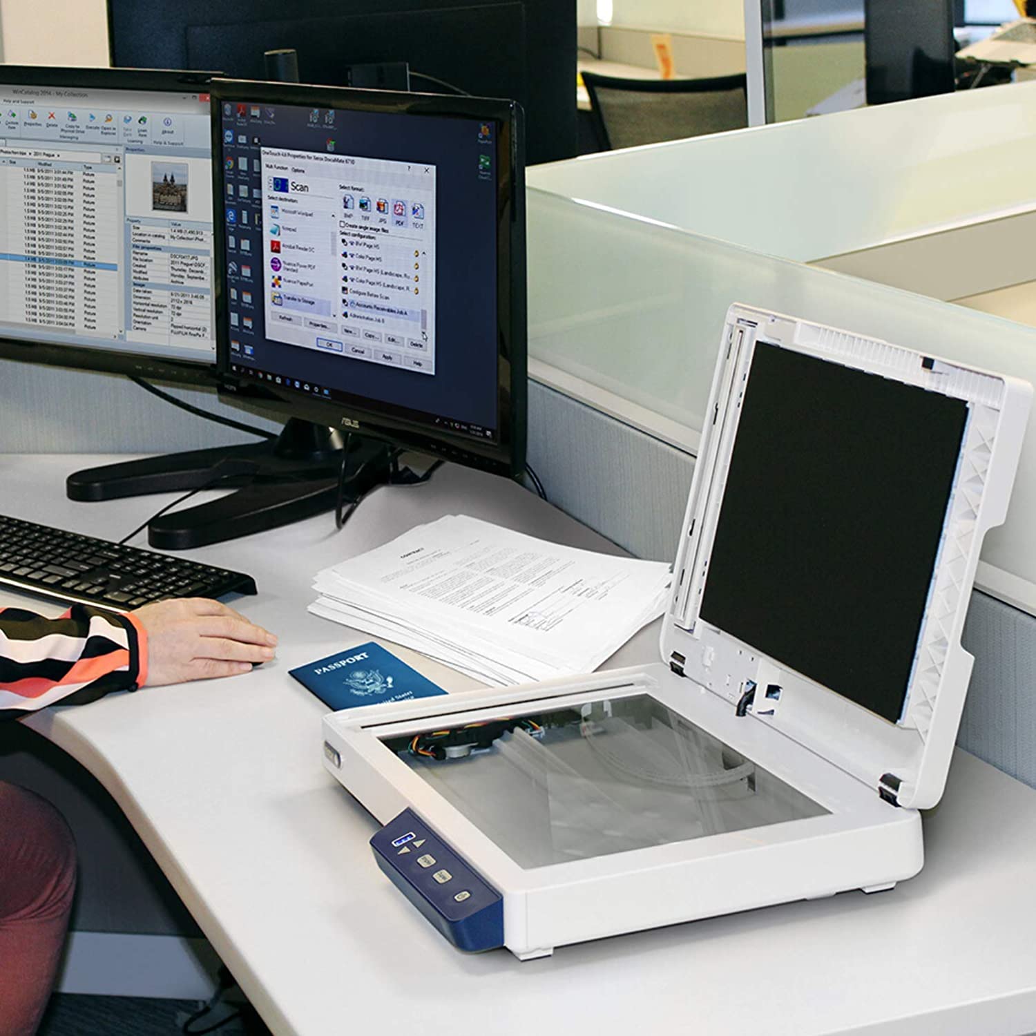 Xerox XD-COMBO Duplex Combo Flatbed Document Scanner for PC and Mac, Automatic Document Feeder (ADF)