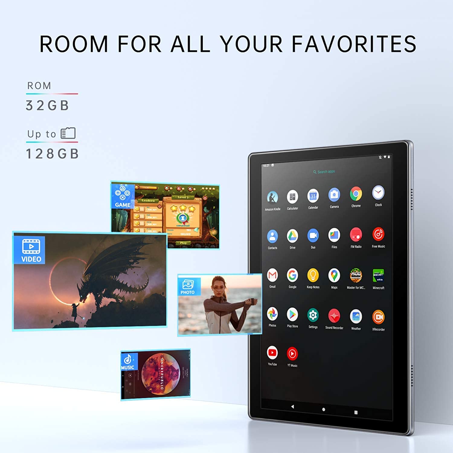 VANKYO MatrixPad S30 10 inch Octa-Core Tablet, Android 9.0 Pie, 3GB RAM, 32GB Storage, 13MP Rear Camera, 1920x1200 IPS Full HD Display, Bluetooth 5.0, 5G Wi-Fi, GPS, Silver