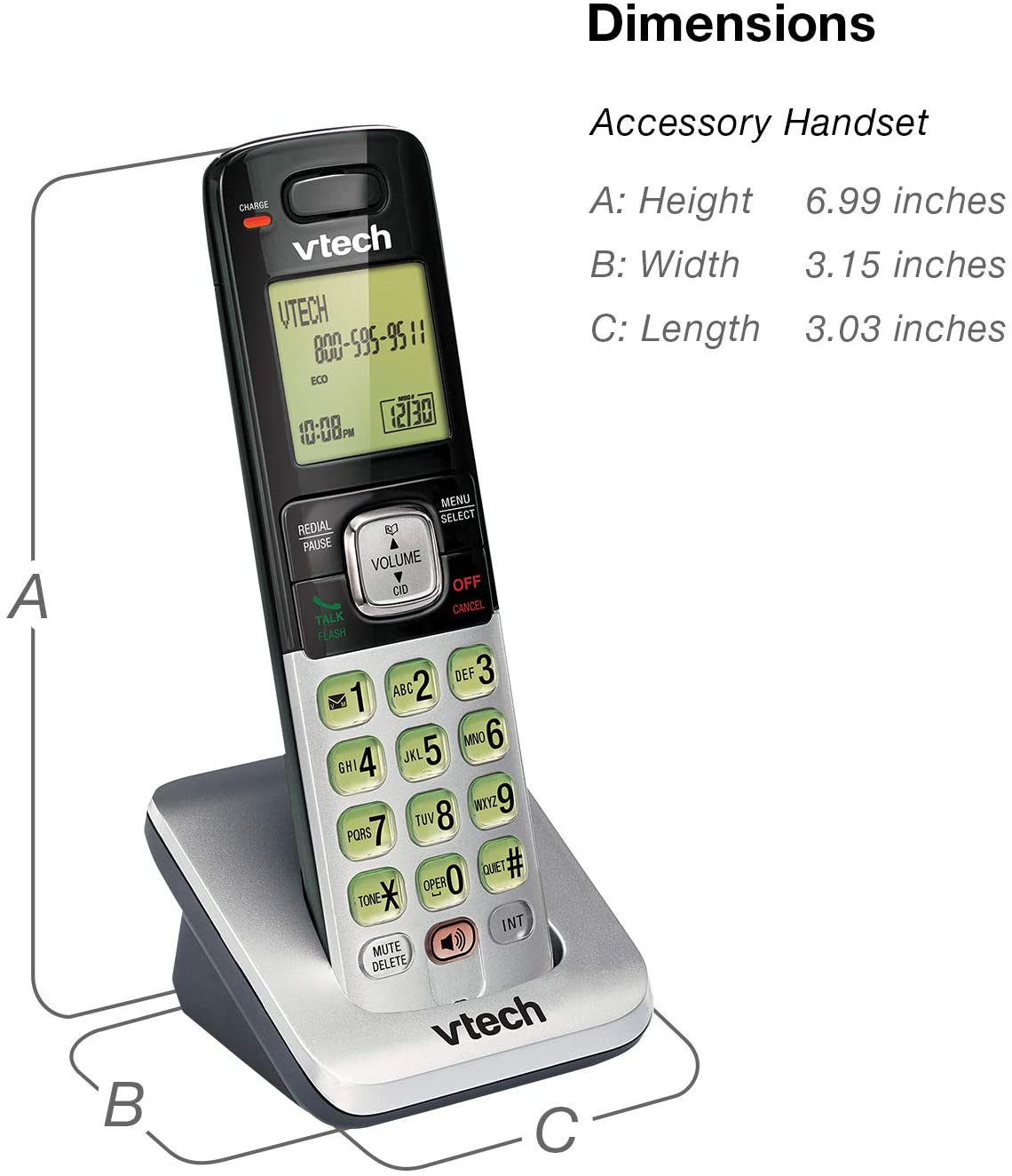 VTech CS6719-2 2-Handset Expandable Cordless Phone with Caller ID/Call Waiting, Handset Intercom & Backlit Display/Keypad