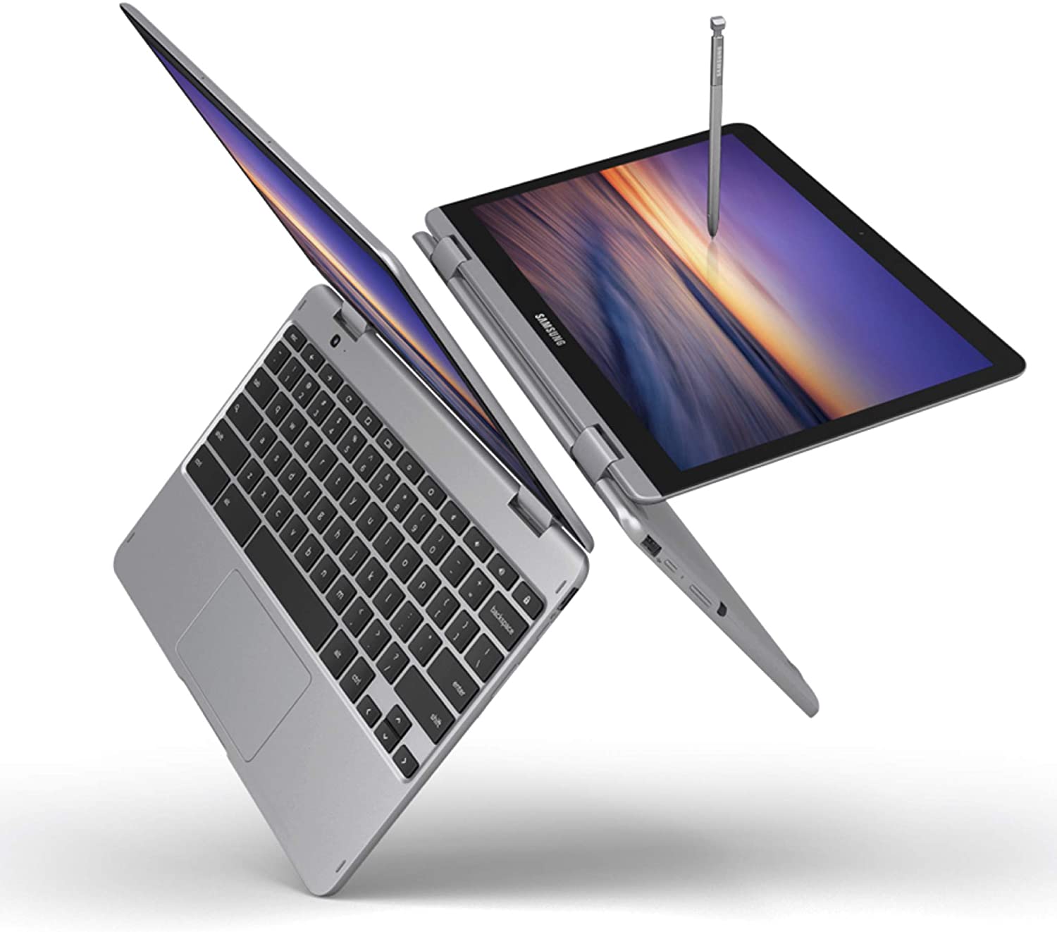 Samsung Chromebook Plus V2, 2-in-1, Intel Core m3, 4GB RAM, 64GB eMMC, 13MP Camera, Chrome OS, 12.2
