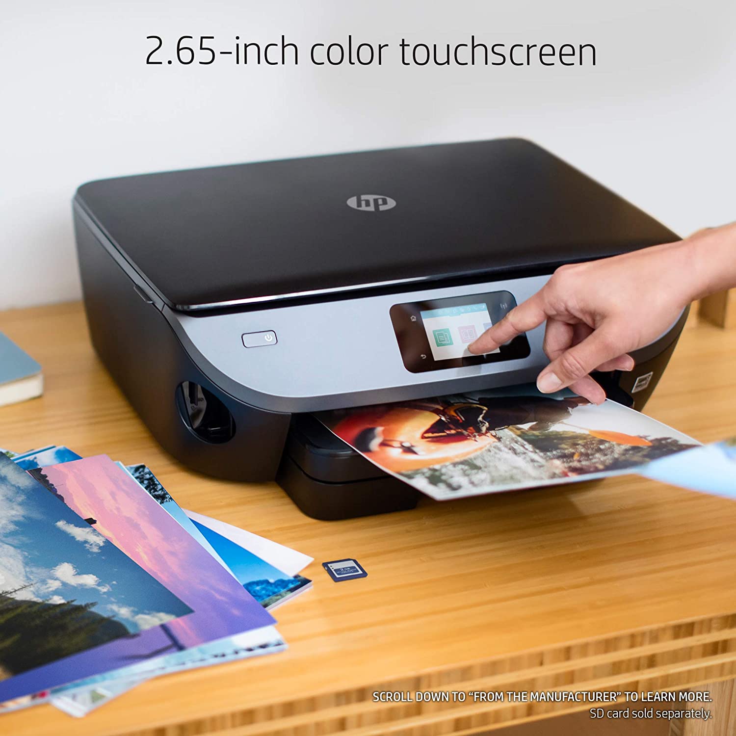 HP Envy Photo 7155 All in One Photo Printer with Wireless Printing, HP Instant Ink or Amazon Dash Replenishment Ready (K7G93A)