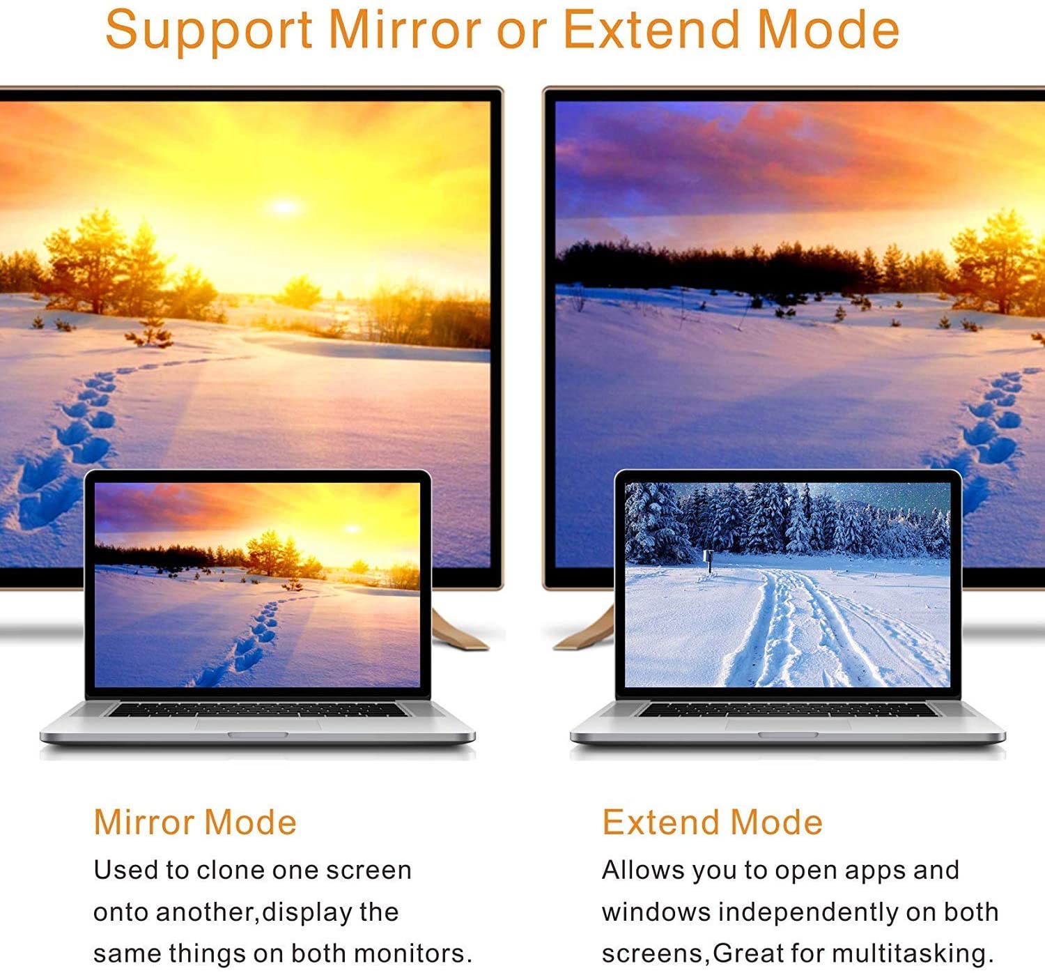 USB to HDMI Adapter,ABLEWE USB 3.0/2.0 to HDMI 1080P Video Graphics Cable Converter with Audio for PC Laptop Projector HDTV Compatible with Windows XP 7/8/8.1/10