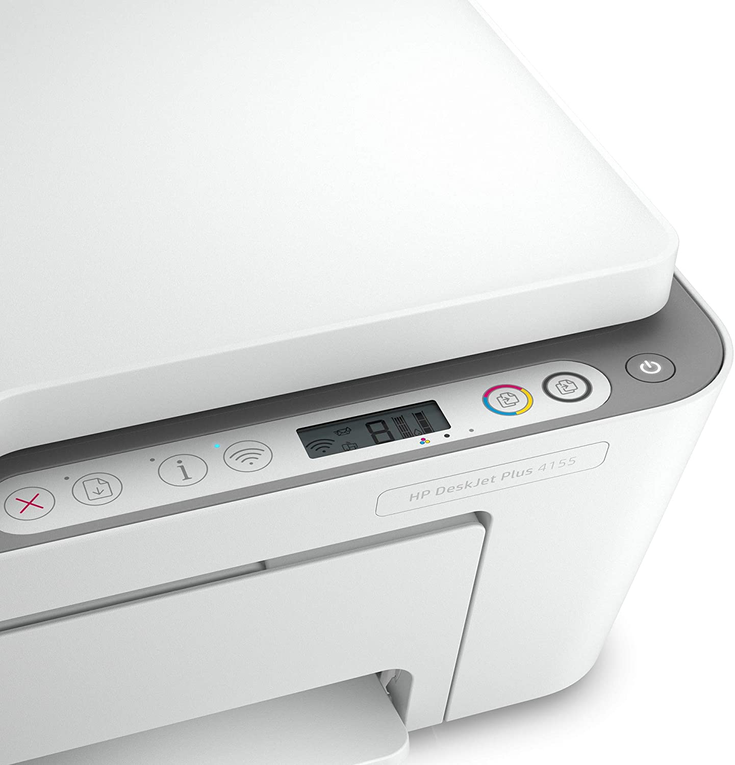 HP DeskJet Plus 4155 Wireless All-in-One Printer | Mobile Print, Scan & Copy | HP Instant Ink Ready | Auto Document Feeder (3XV13A)