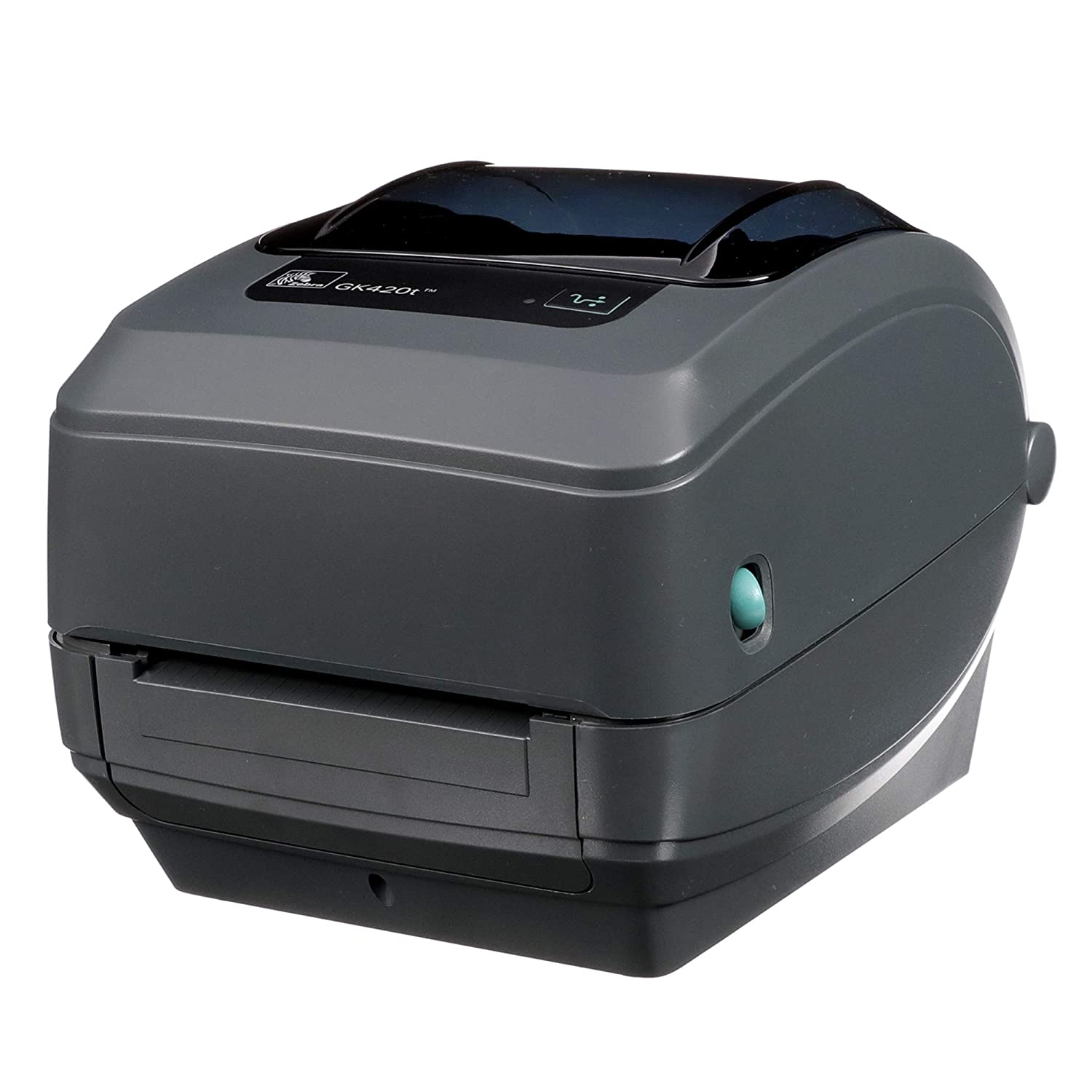 Zebra - GK420t Thermal Transfer Desktop Printer for labels, Receipts, Barcodes, Tags, and Wrist Bands - Print Width of 4 in - USB, Serial, and Parallel Connectivity - GK42-102510-000