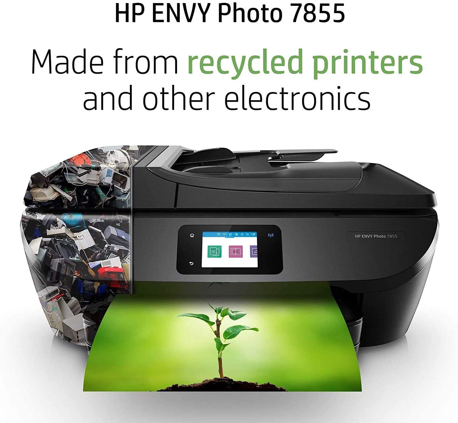 HP ENVY Photo 7855 All in One Photo Printer with Wireless Printing, HP Instant Ink or Amazon Dash replenishment ready (K7R96A)