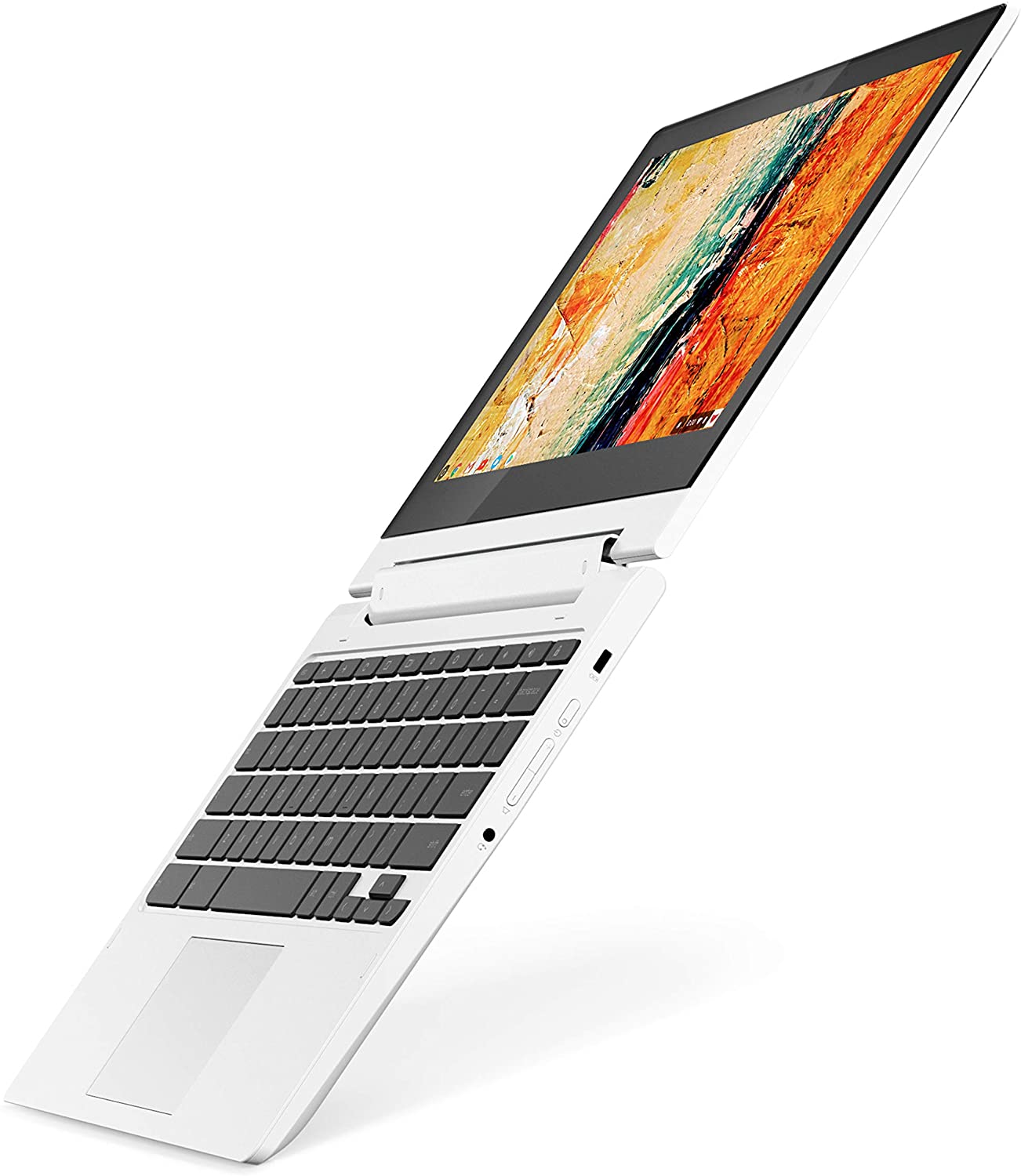 Lenovo Chromebook C330 2-in-1 Convertible Laptop, 11.6-Inch HD (1366 x 768) IPS Display, MediaTek MT8173C Processor, 4GB LPDDR3, 64 GB eMMC, Chrome OS, 81HY0000US, Blizzard White