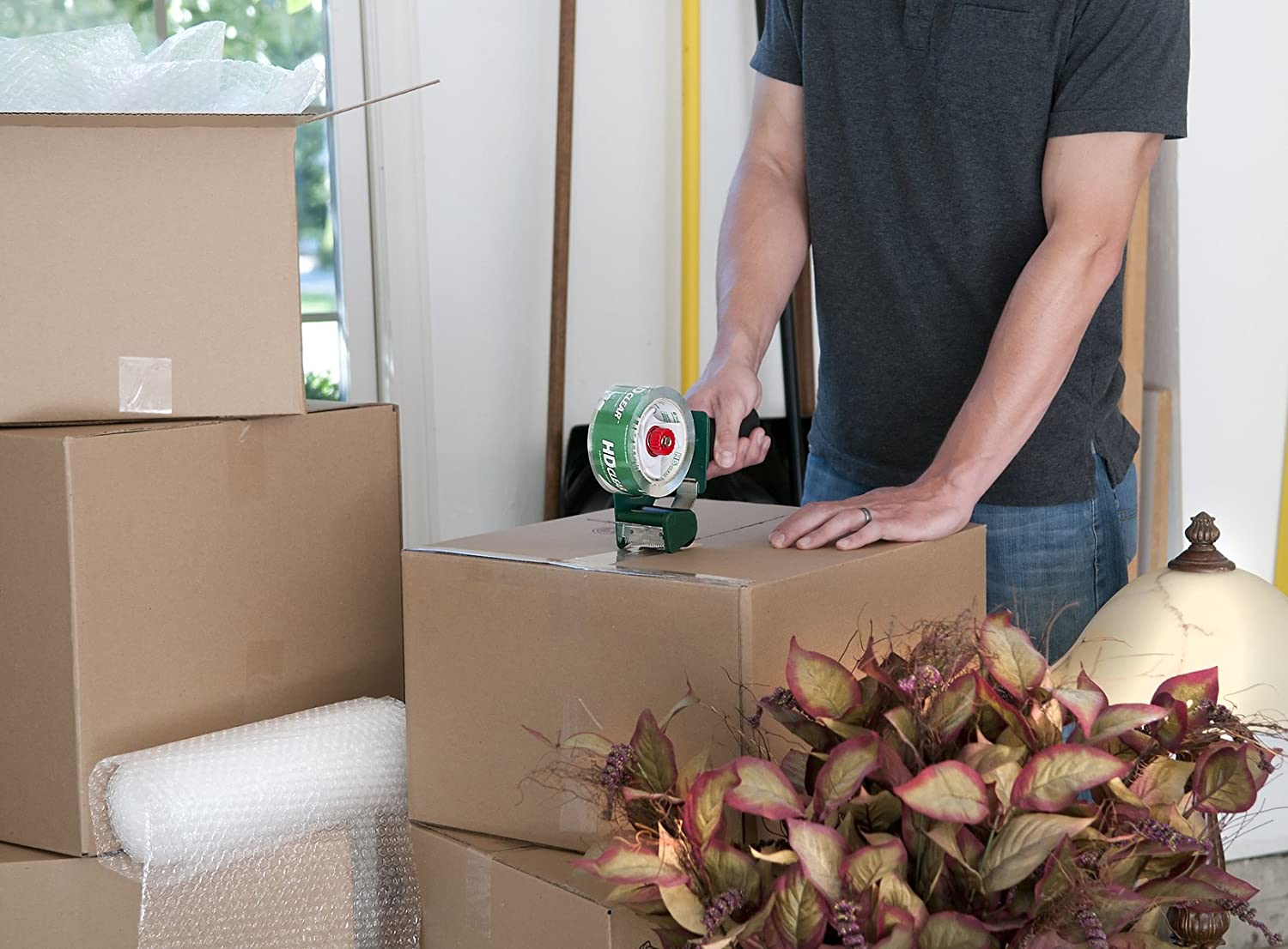 Duck HD Clear Heavy Duty Packing Tape Refill, 6 Rolls, 1.88 Inch x 54.6 Yard, (441962)