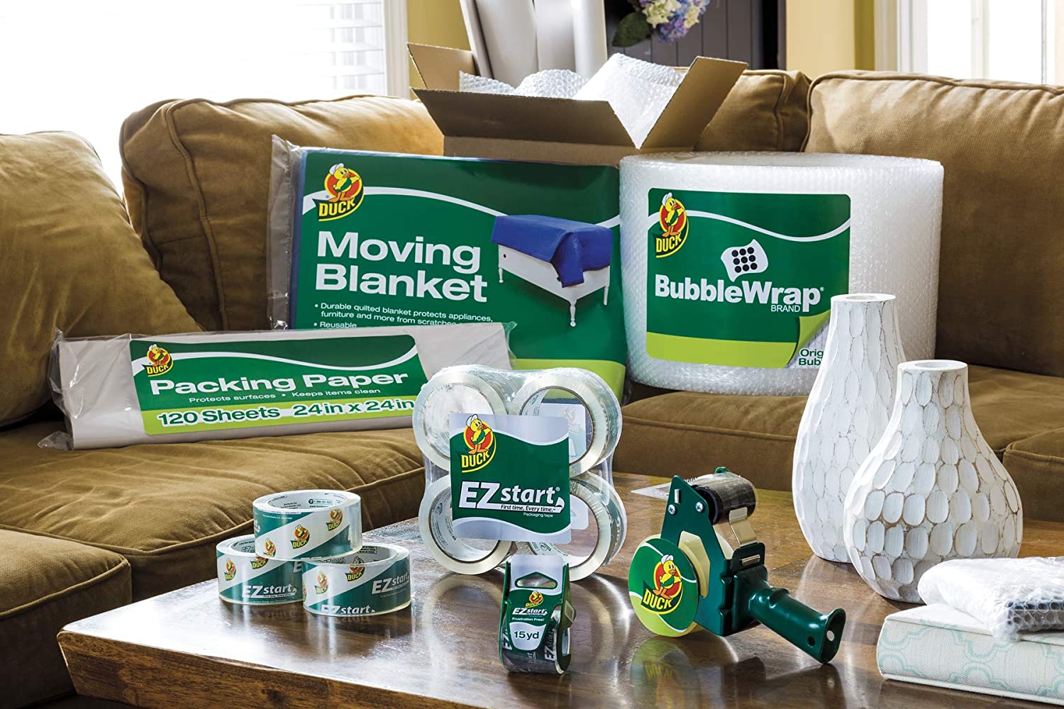 Duck Brand Bubble Wrap Roll, Original Bubble Cushioning, 12