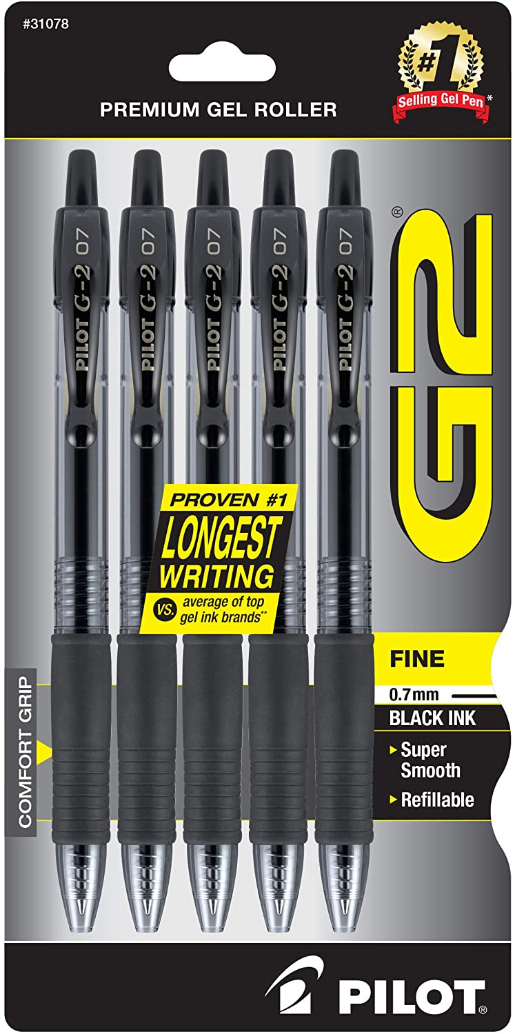 PILOT G2 Premium Refillable & Retractable Rolling Ball Gel Pens