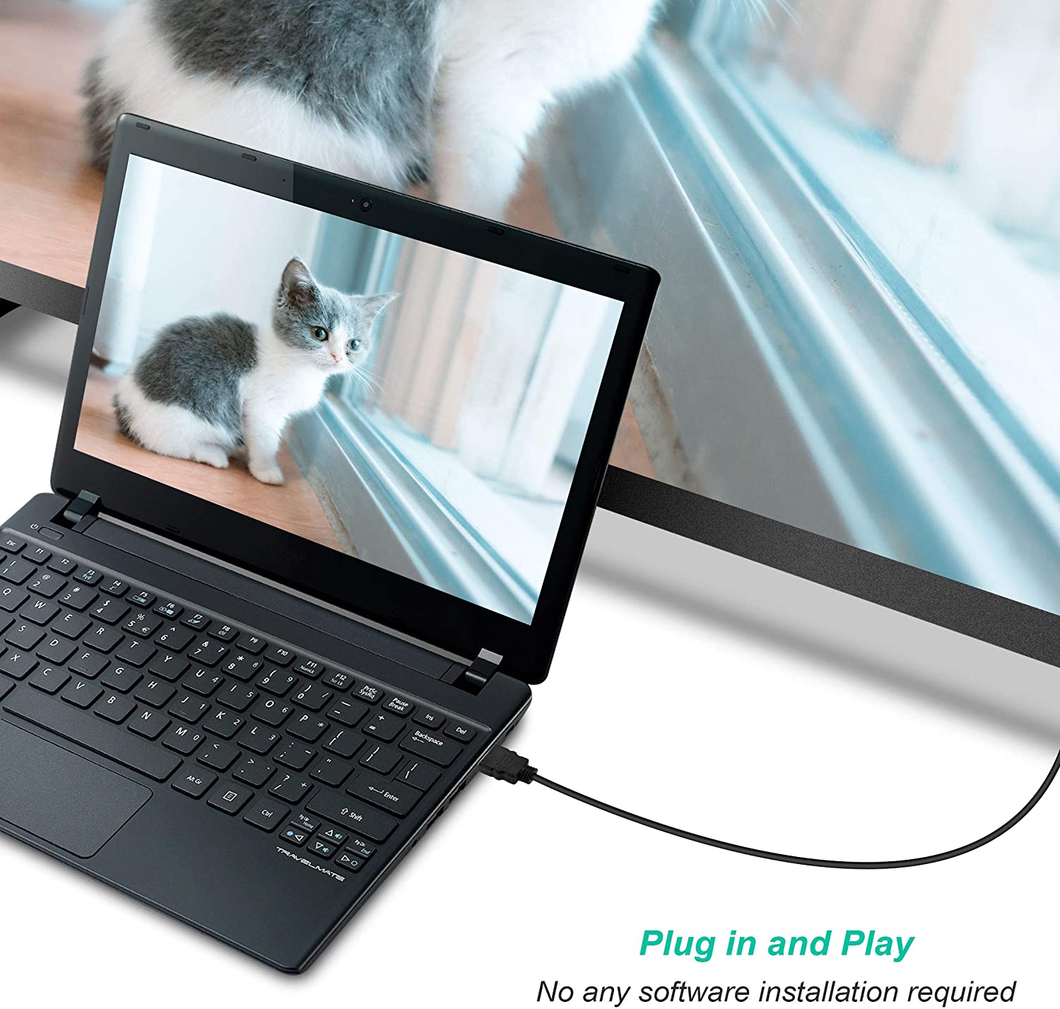 HDMI to VGA, Benfei Gold-Plated HDMI to VGA 3 Feet Cable (Male to Male) Compatible for Computer, Desktop, Laptop, PC, Monitor, Projector, HDTV, Raspberry Pi, Roku, Xbox and More